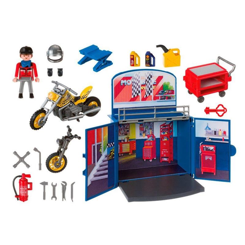 Playmobil - City Action - Oficina Secreta com Moto - 6157